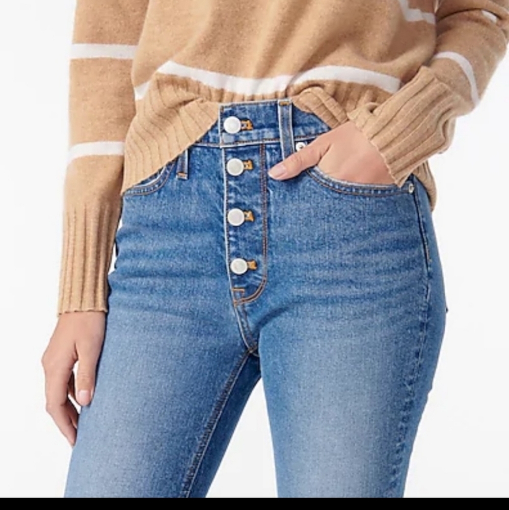 J Crew 9 inch billie boot crop jeans